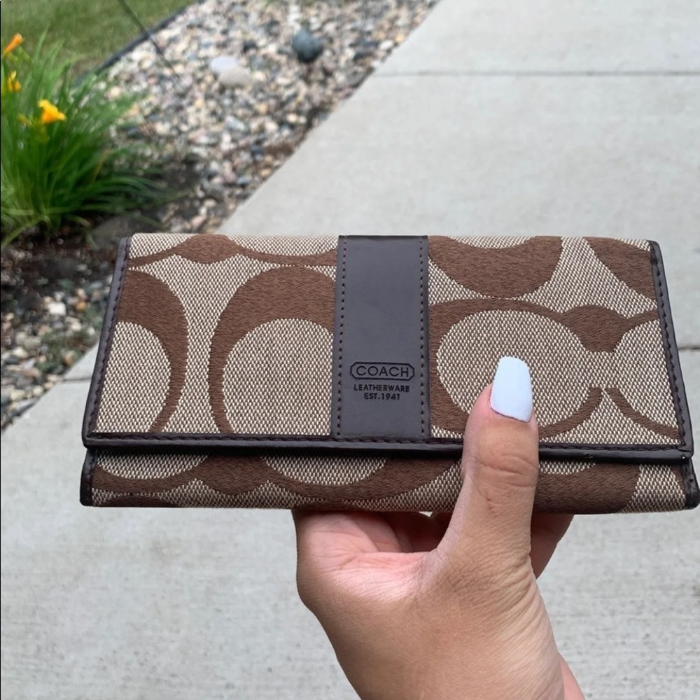 2 MONOGRAM COACH WALLETS